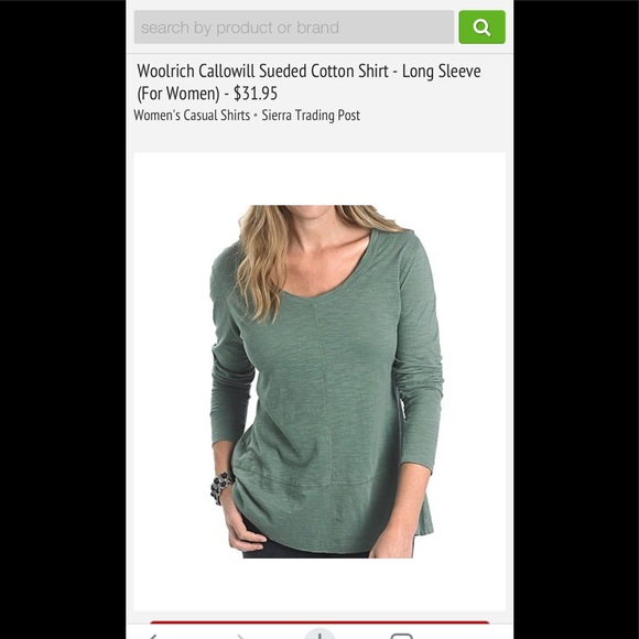 Woolrich Callowill Scoop Neck Long Sleeve Tee - Picture 6 of 6